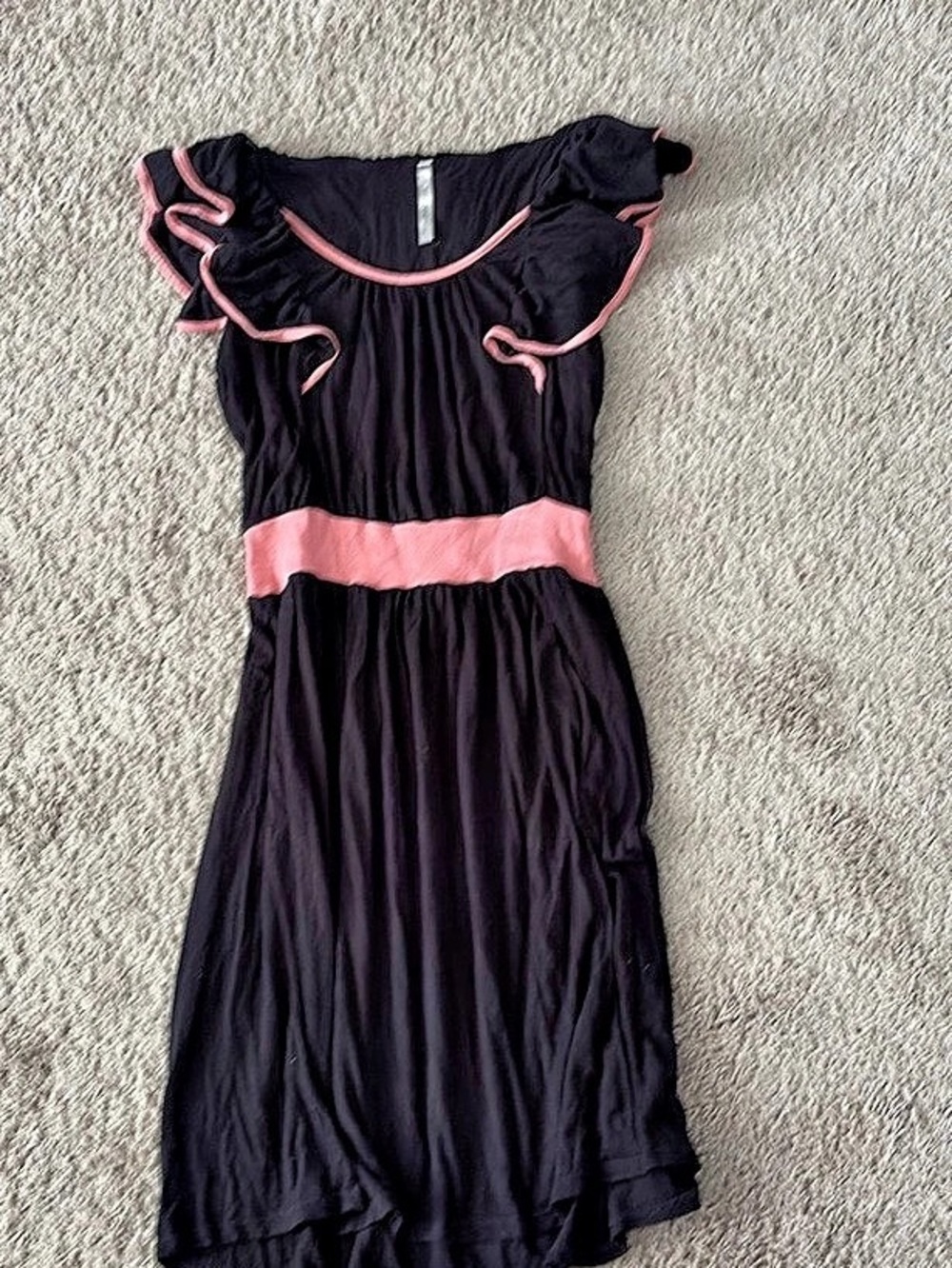 Black & Pink Mini Dress